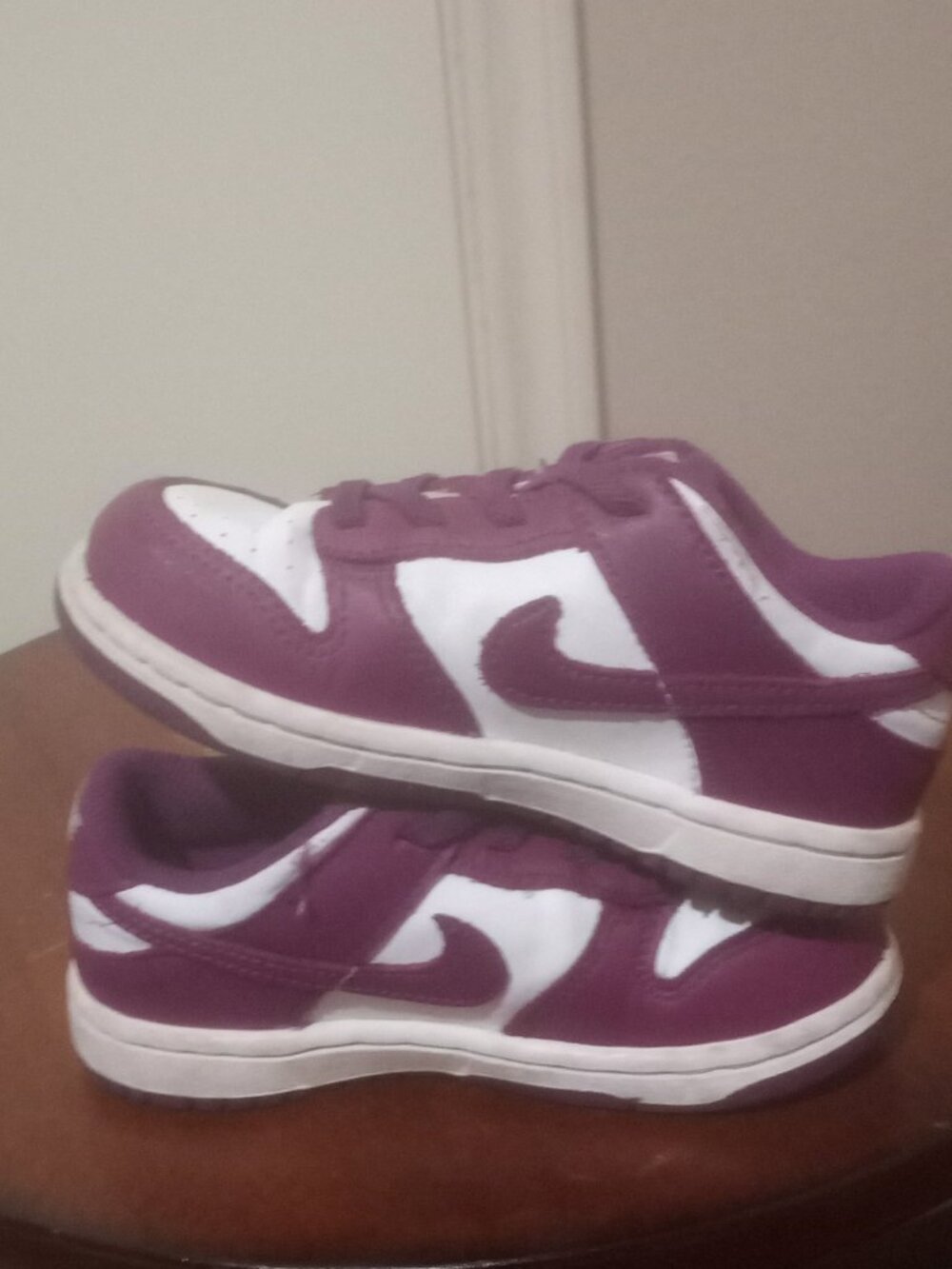 Nike Dunk Low Viotech Purple Sneakers Kids Toddler Size 9C (FB9107-110) - Picture 11 of 12